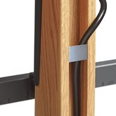 TVS 3695 | tv vloerstandaard | Eikenhoud & staal | 40-77" 2